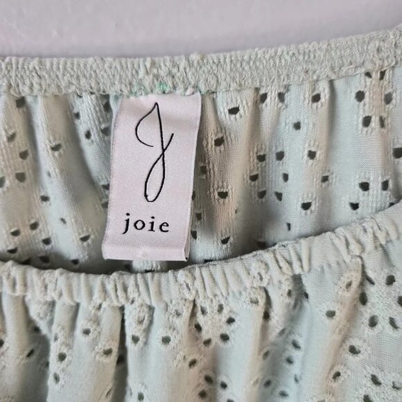 Mint Green Eyelet Off-Shoulder Top - Picture 3 of 3